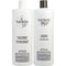 System 1 Scalp Therapy Conditioner And Cleanser Shampoo For Natural Hair With Light Thinning Liter Duo