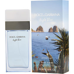D & G Light Blue Love In Capri By Dolce & Gabbana Edt Spray 1.6 Oz