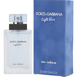 D & G Light Blue Eau Intense By Dolce & Gabbana Eau De Parfum Spray 0.84 Oz