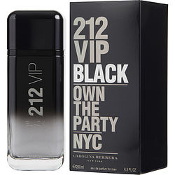 212 Vip Black By Carolina Herrera Eau De Parfum Spray 6.8 Oz