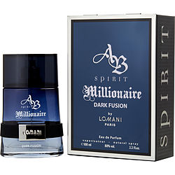 Ab Spirit Millionaire Dark Fusion By Lomani Eau De Parfum Spray 3.3 Oz