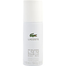 Lacoste Eau De Lacoste L.12.12 Blanc By Lacoste Pure Deodorant Spray 3.6 Oz